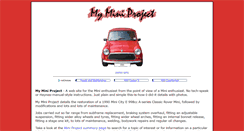 Desktop Screenshot of myminiproject.co.uk